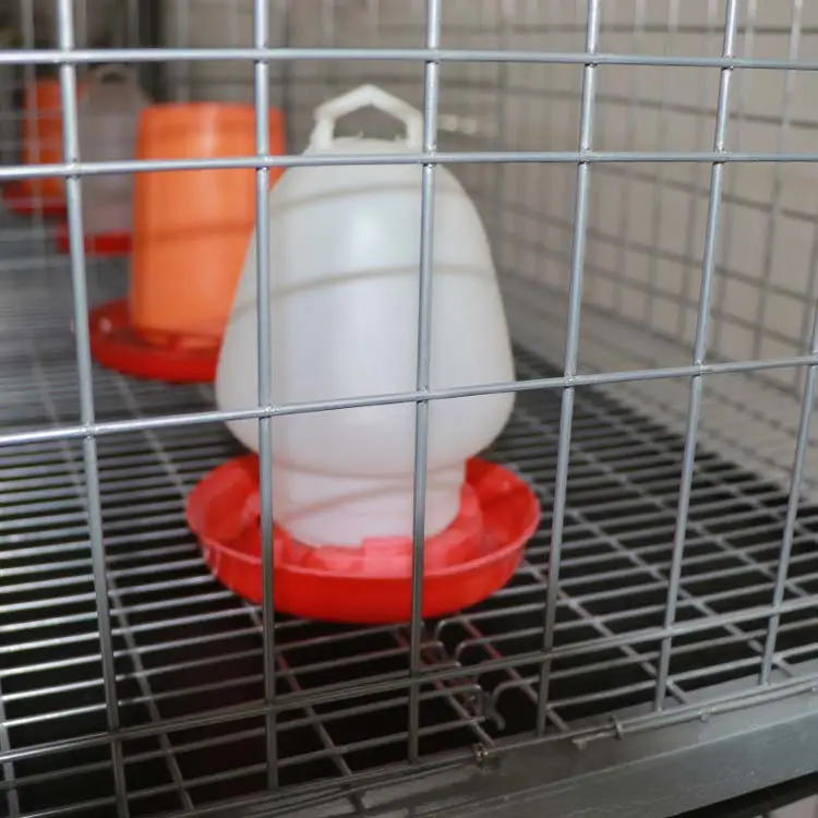 3-Tier Hot Galvanized Baby Chick Brooder Cage With Plastic Feeder Drinker Flat Manure Board Poultry Brooding Cage Lefeng LF-BC03