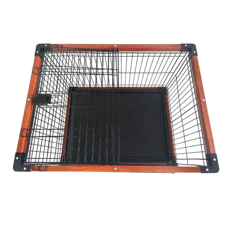 Iron and wood combined cage