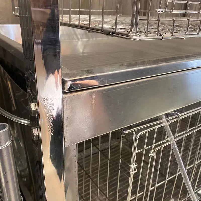 3-Tier Stainless Steel Laboratory Rabbit Cage Rack