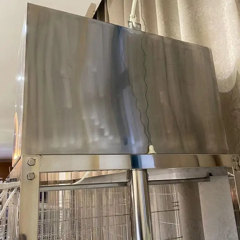 3-Tier Stainless Steel Laboratory Rabbit Cage Rack