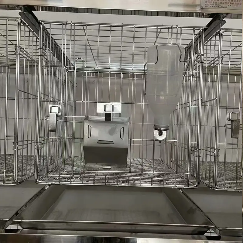  12-Breeding Dry Keep Bunny Cage with Casters 