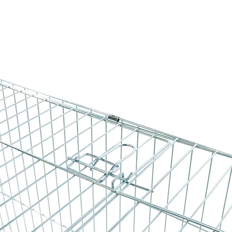  Foldable Metal Poultry Cage for Rabbit Duck Hen Backyard