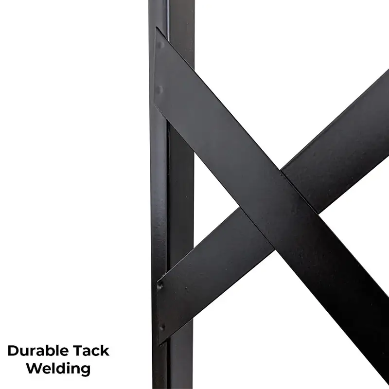 Black Metal Wall Trellis for Climbing Plants