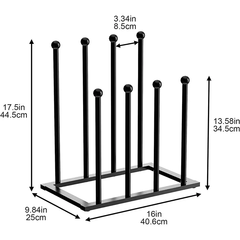 Iron shoe rack